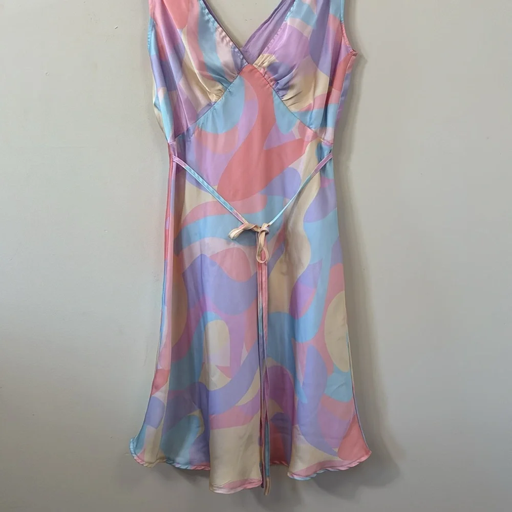 Peppermayo Audrey Vintage Slip Dress Pastel Wave Size 4 - Picture 4 of 10